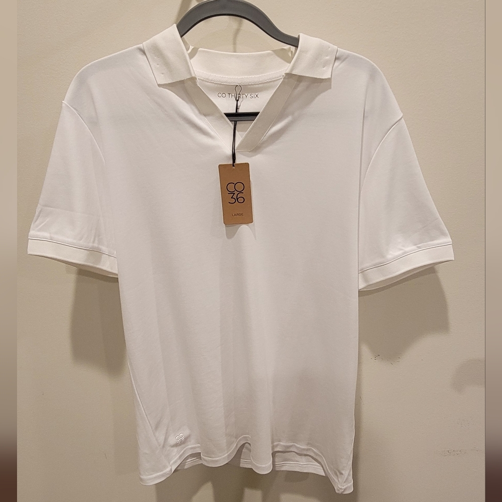 Men's White Polo Shirt - Co Thirty Six